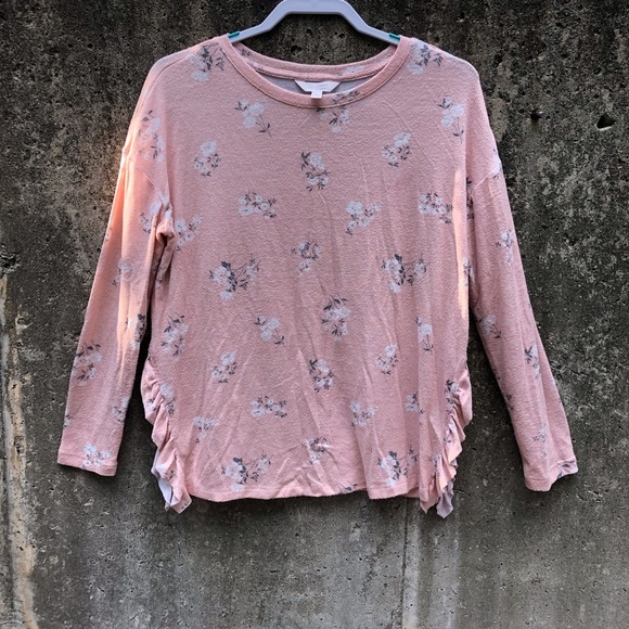 LC Lauren Conrad Pink Floral Top - Picture 3 of 10
